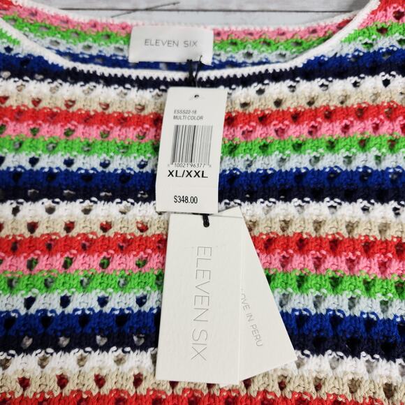 Eleven Six Skye Multicolor Striped Sweater XL/XXL (12) NWT - Picture 5 of 9